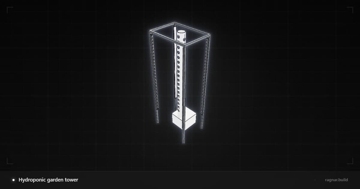 Vertical Hydroponic Tower