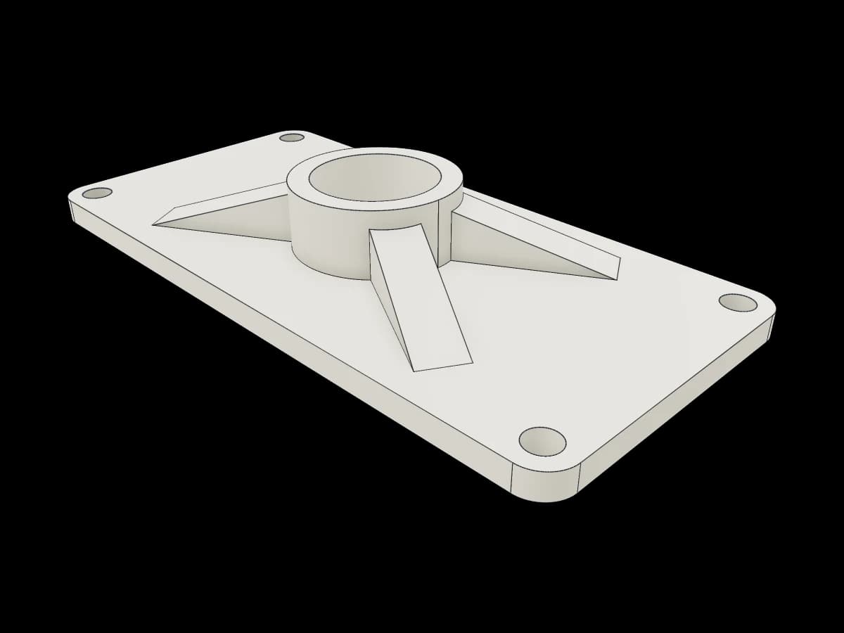 Ribbed Mounting Plate