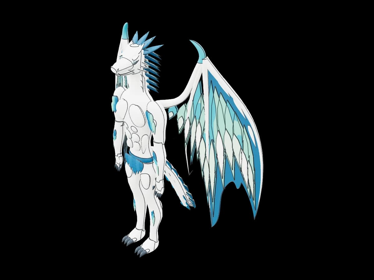 Winged Dragon Statue