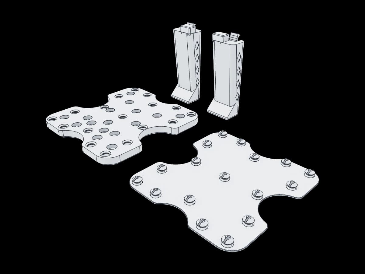 Controller cradle snaps