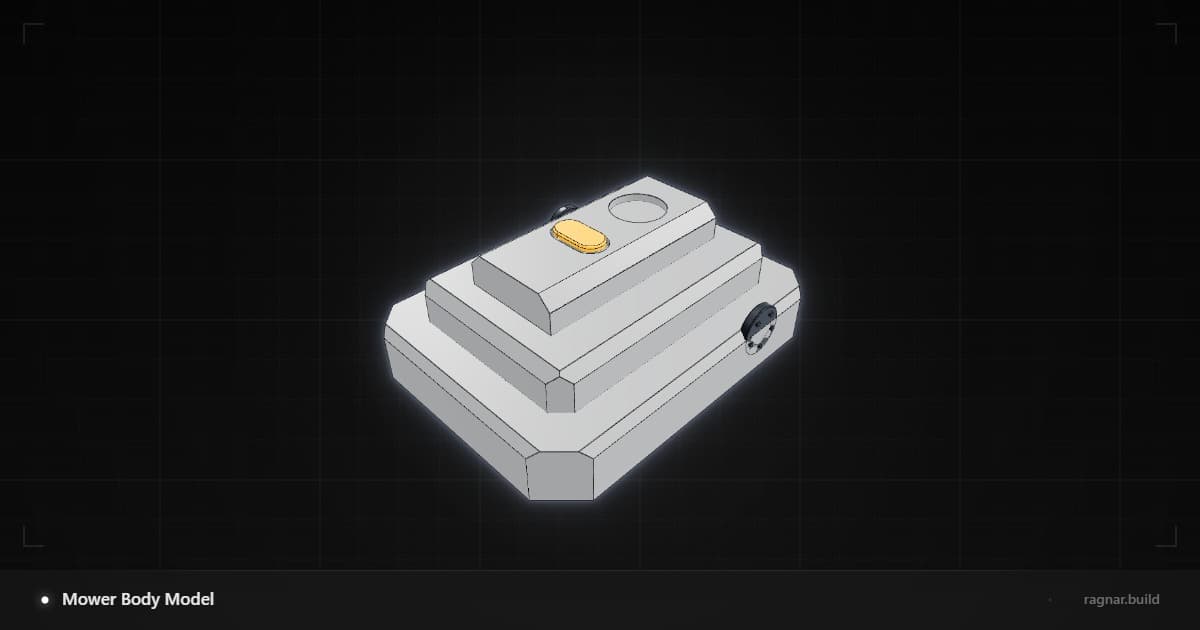 Robotic lawnmower chassis