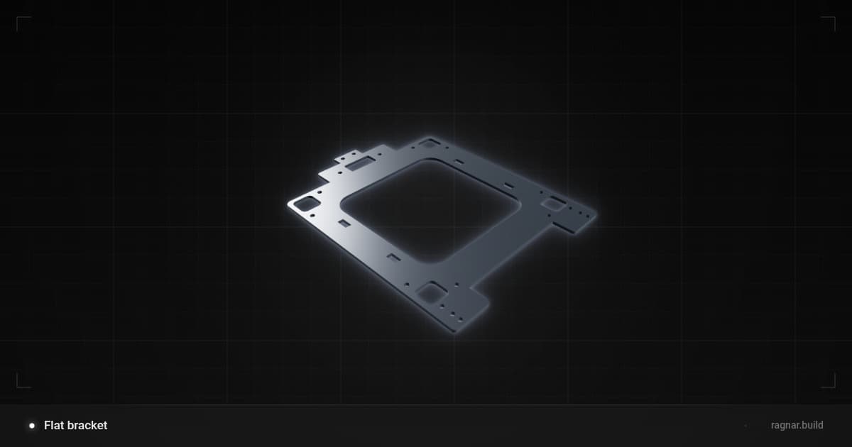 Flat bracket