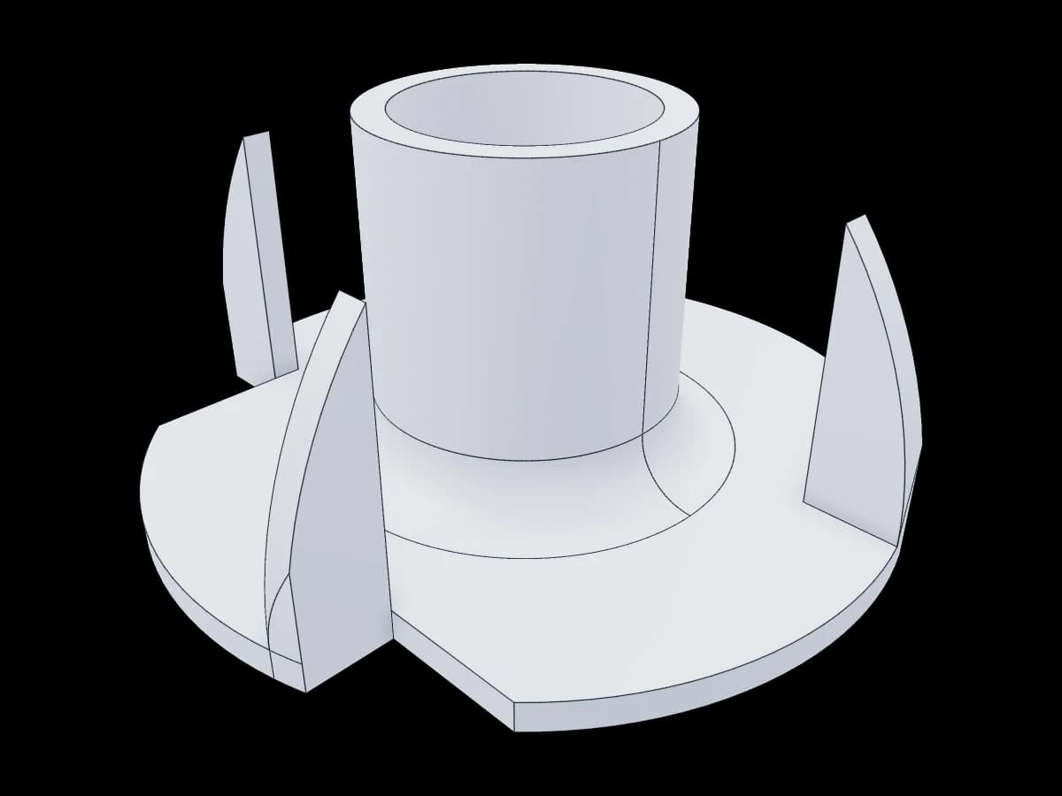 Small Four-Vane Impeller