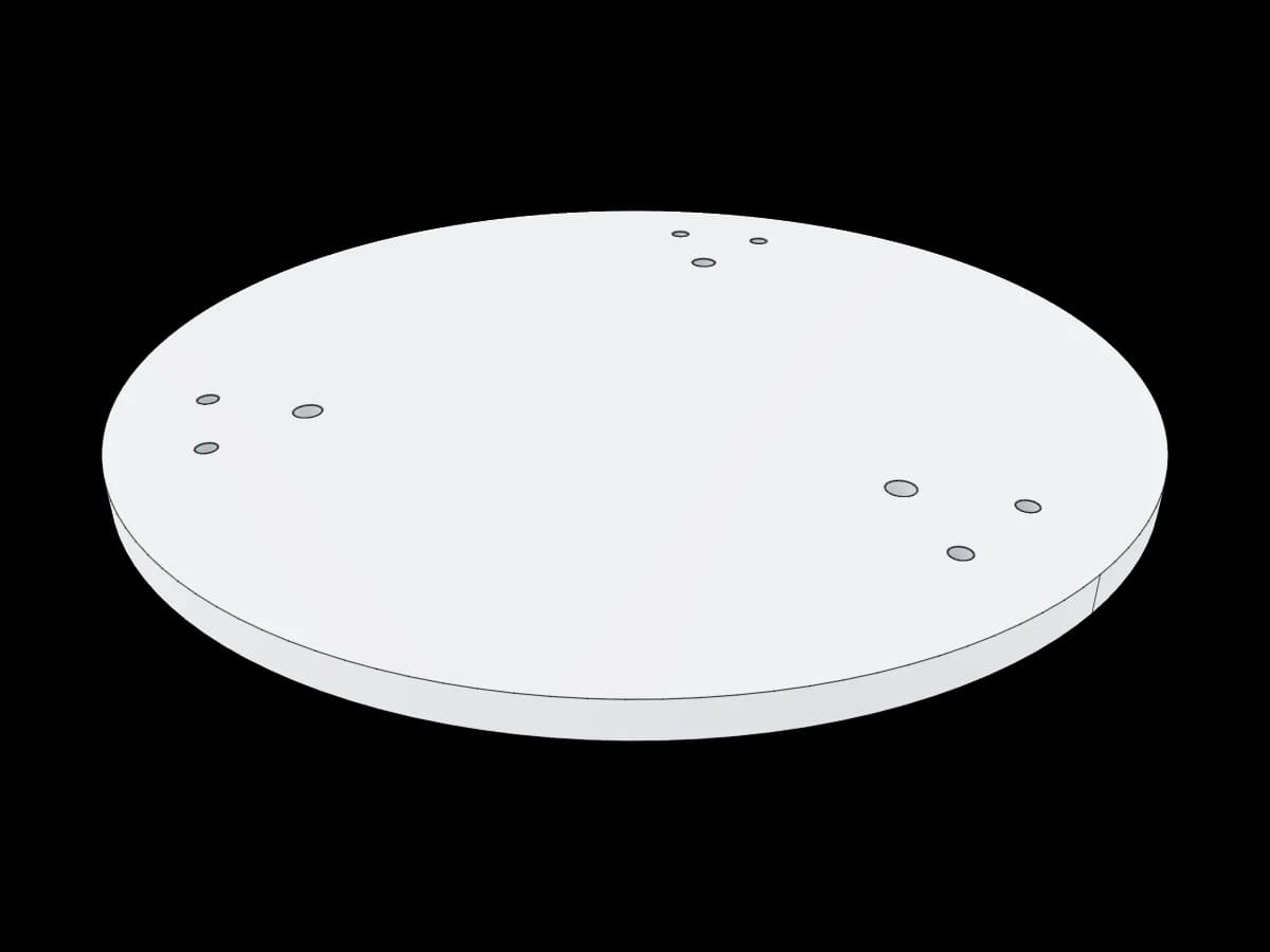 Circular Aluminum Base Plate