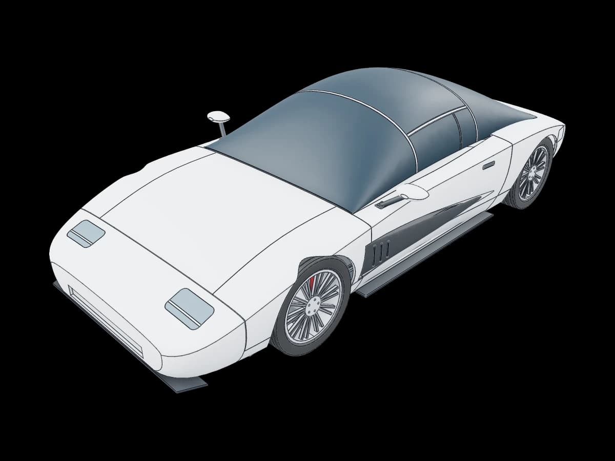 Electric sports coupe
