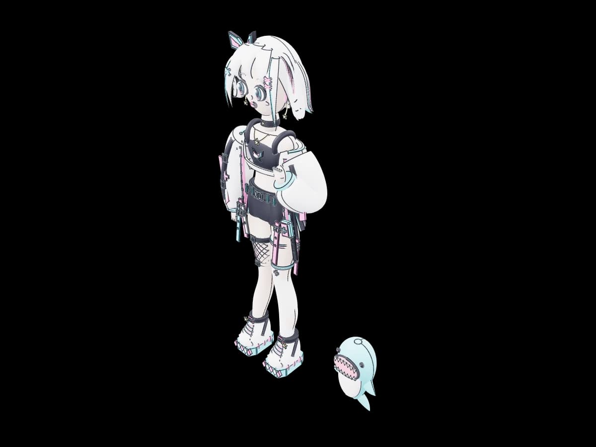 Cyber Kawaii Character