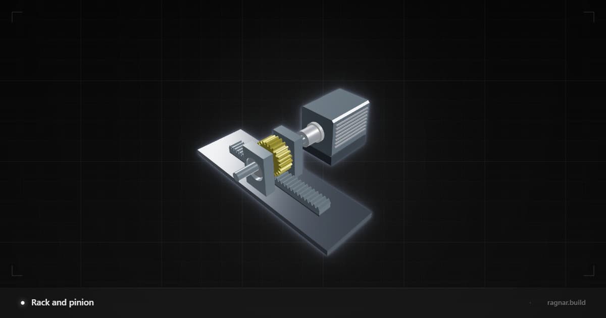 Rack and pinion