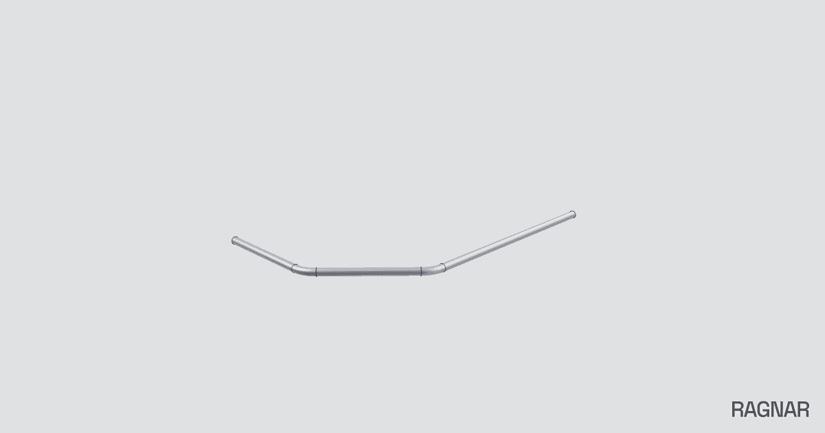 Curved 45mm tube
