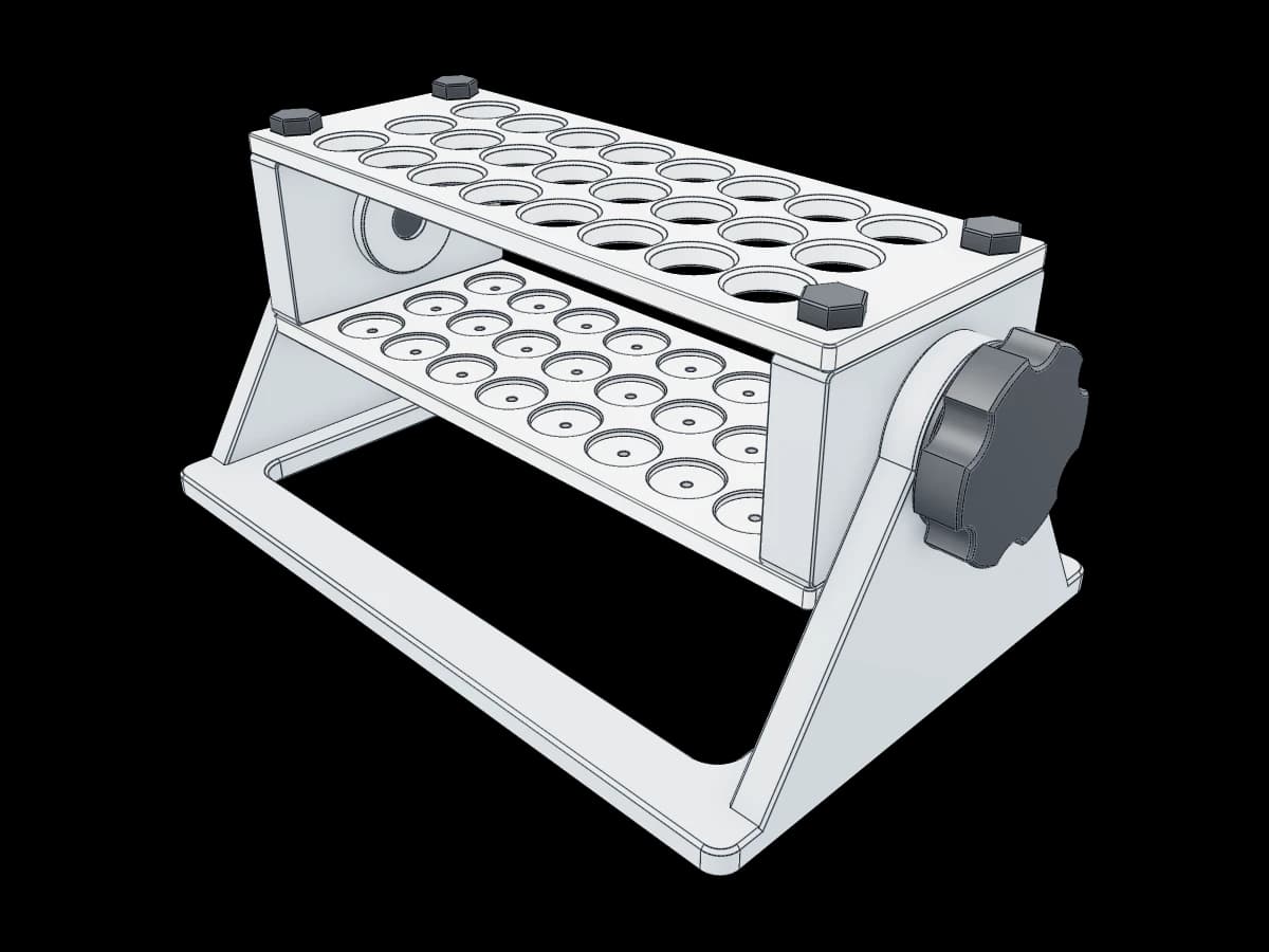 Adjustable Test Tuberack