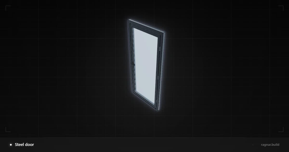 Glass Panel Steel Door