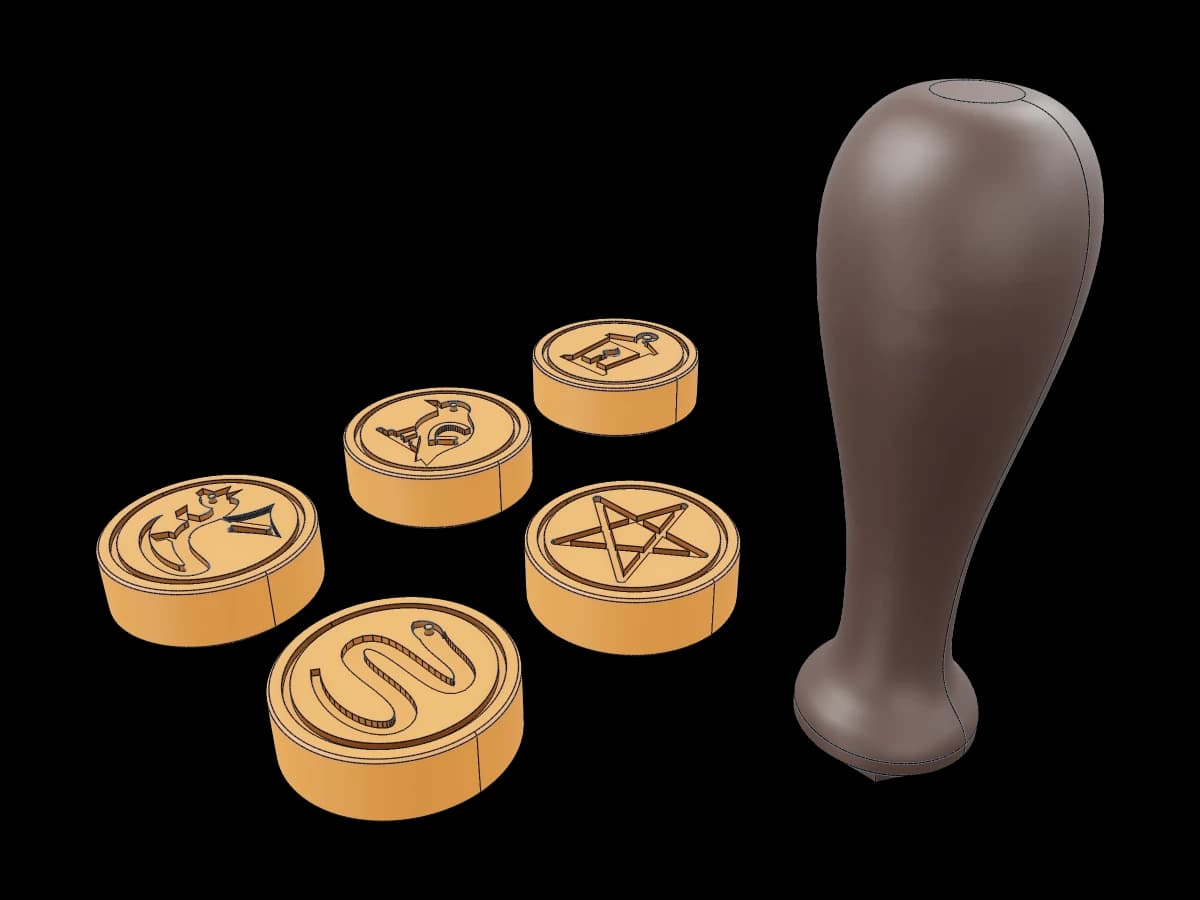 Wax Stampers With Changeable Heads