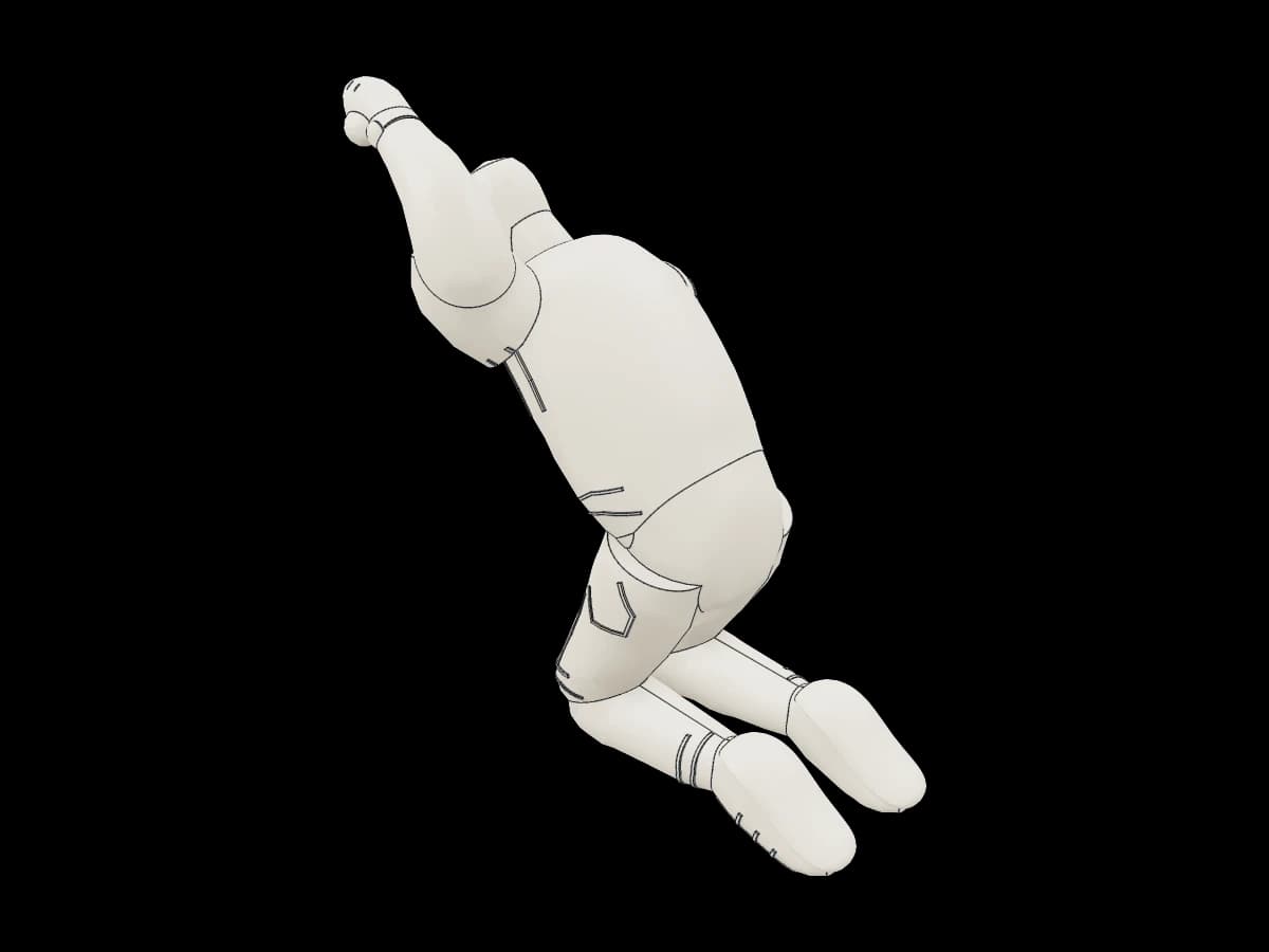 Kneeling Human Figure