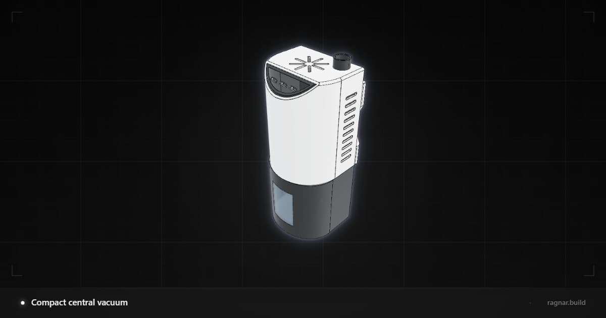 Compact central vacuum