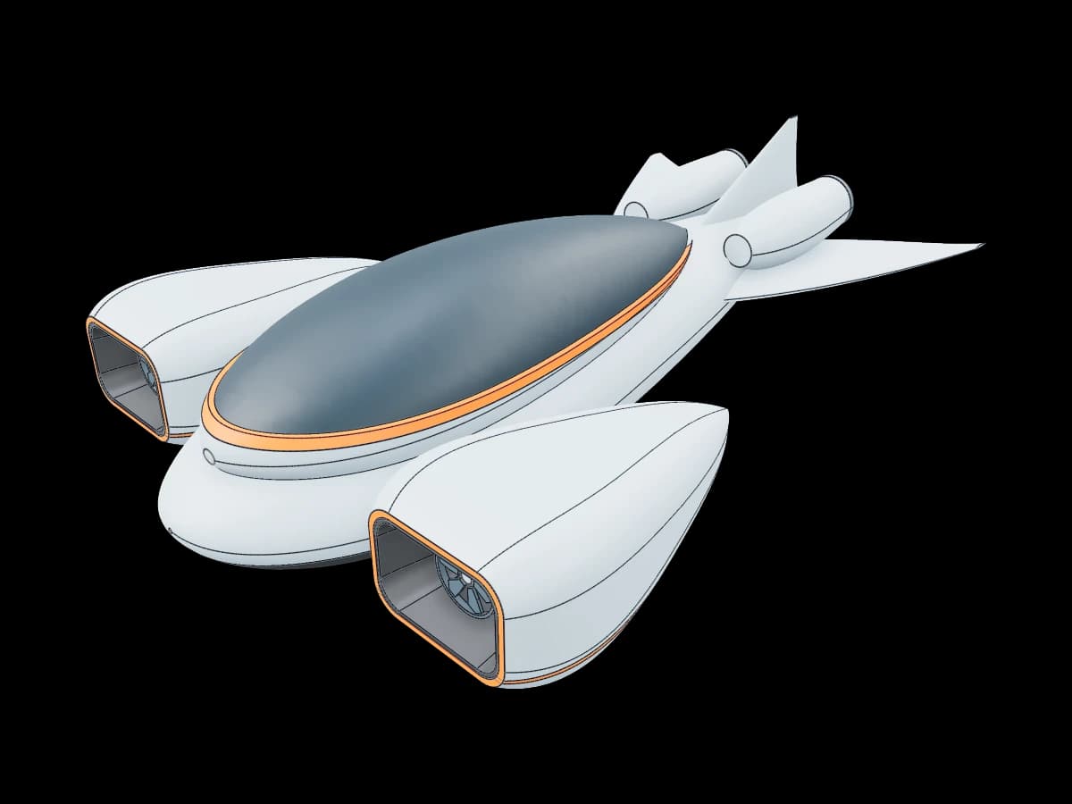 Futuristic Flying Car