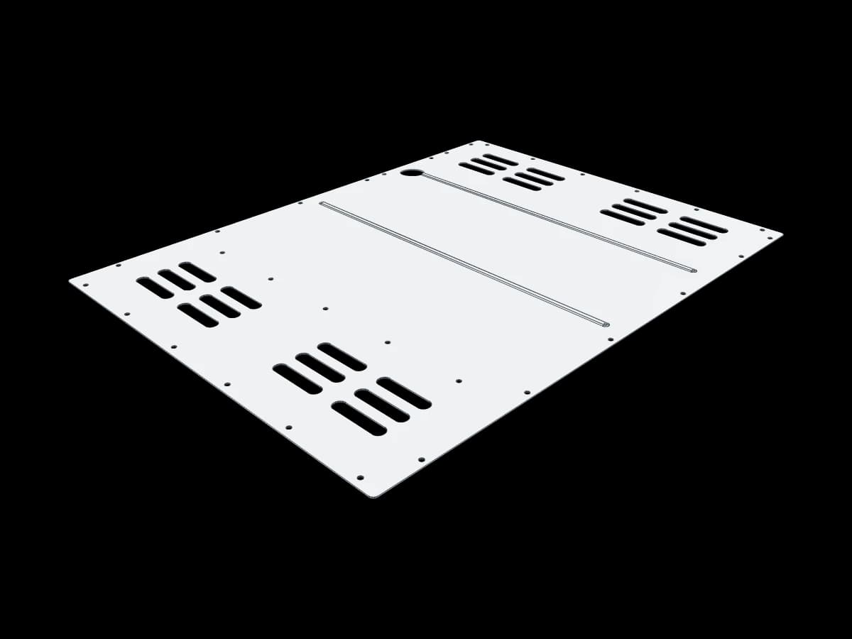 Louvered Sheet Metal Blank