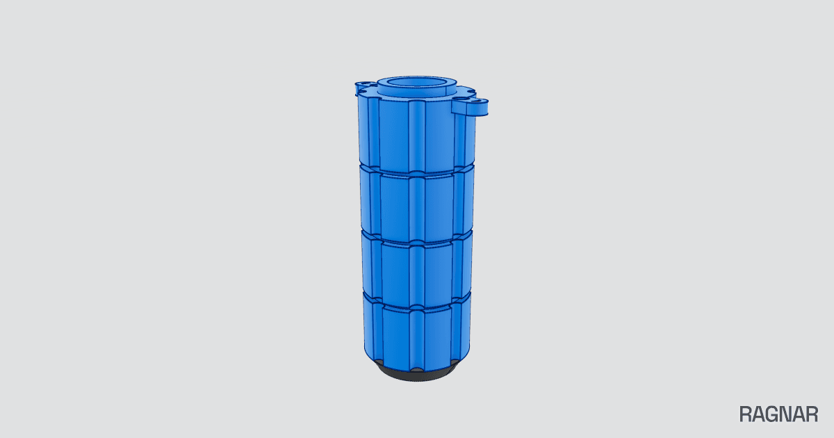 Wall-hung flush tank