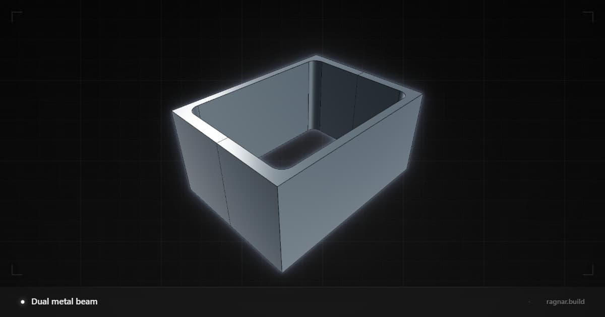 Dual metal beam