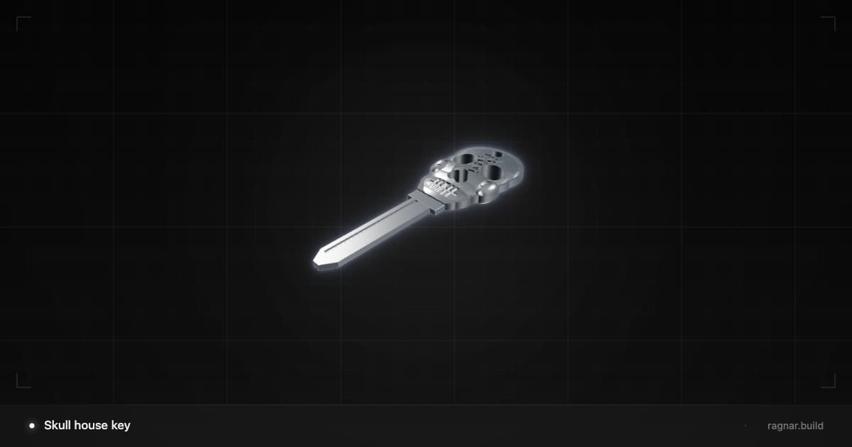 Skull house key