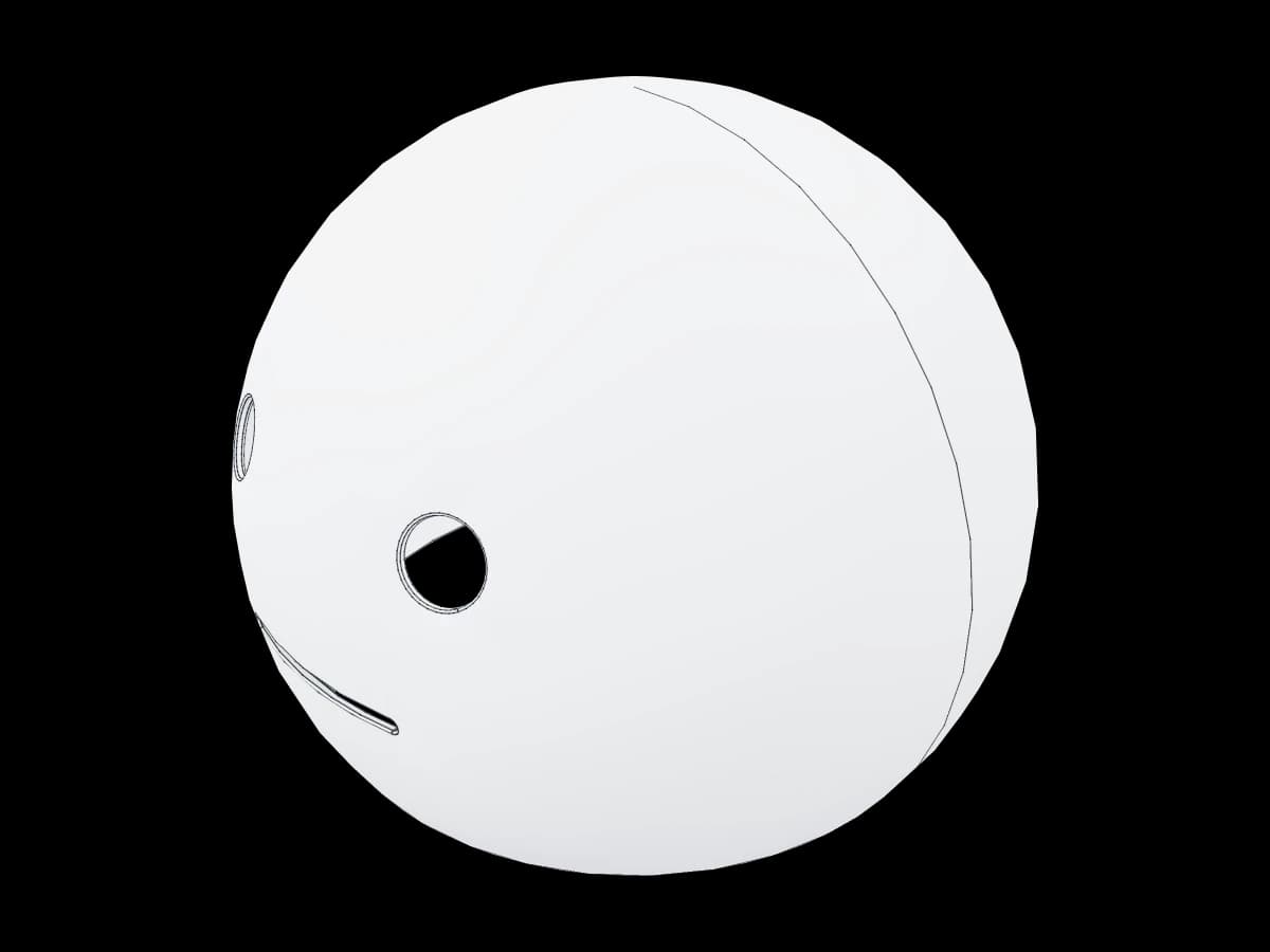 Sphere Helmet With Cutouts