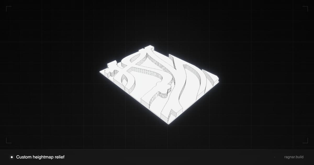 Topographic Relief Panel