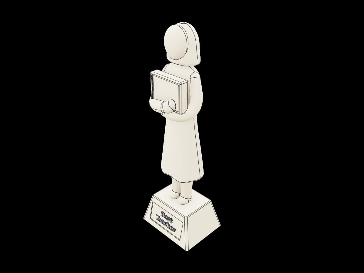 Best Teacher Award Trophy