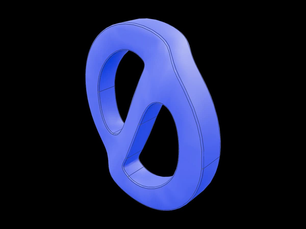 Glossy Blue Infinite Loop
