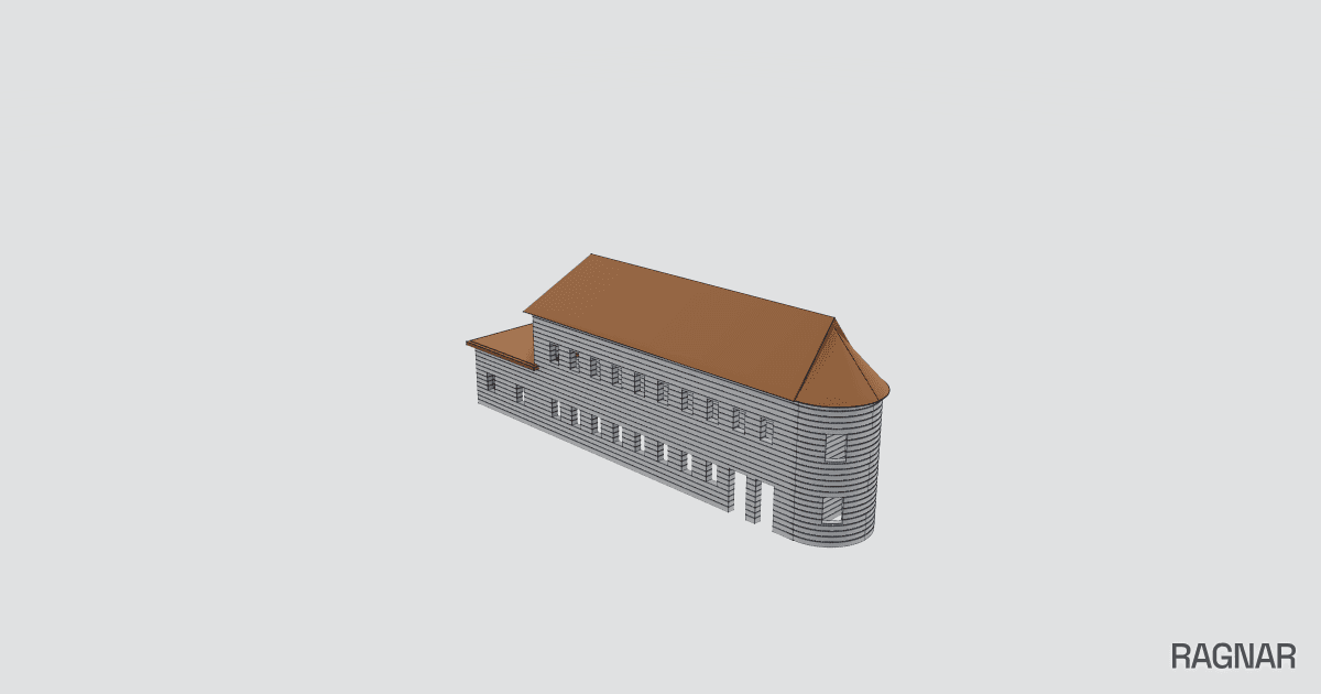 Brick Building Model