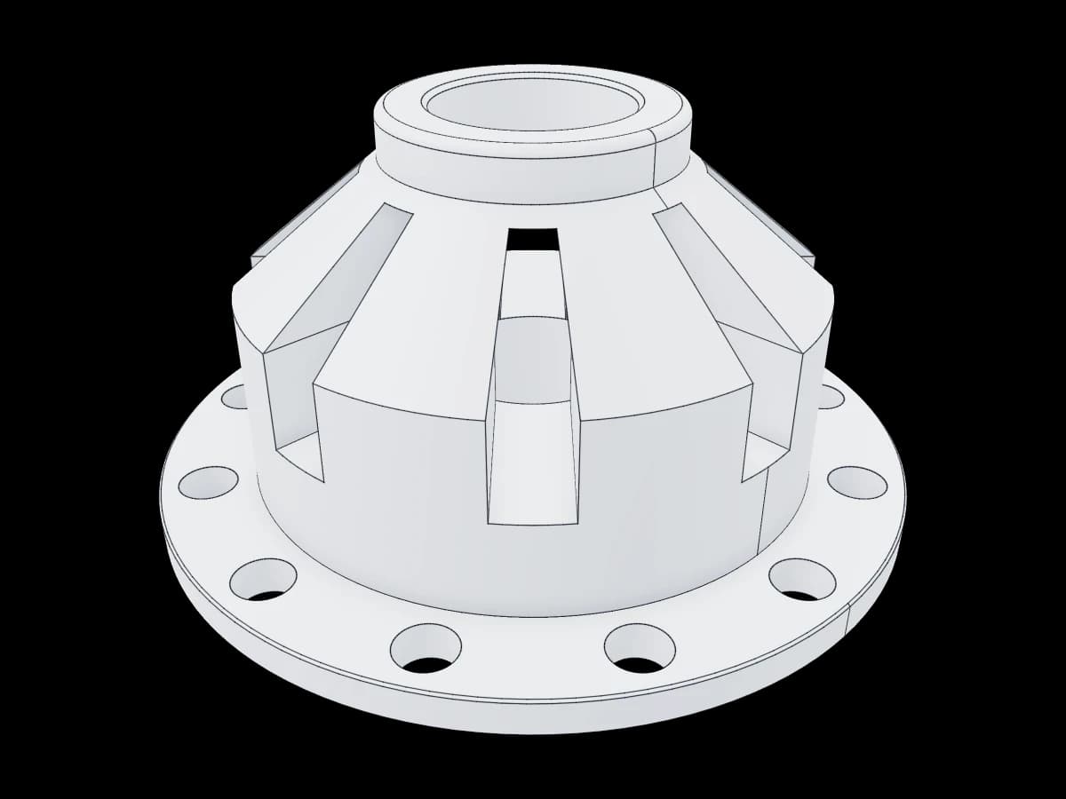 Slotted Flanged Hub