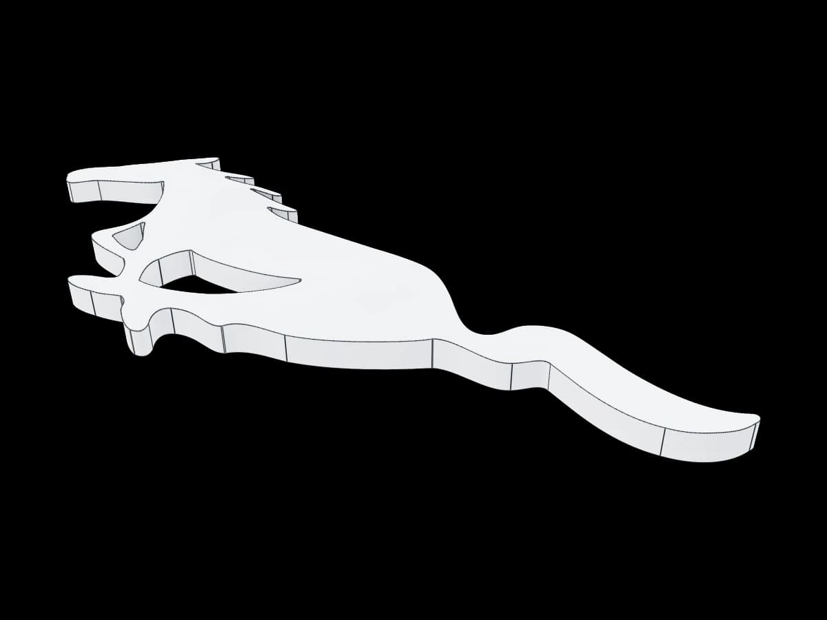 Pony Badge Outline