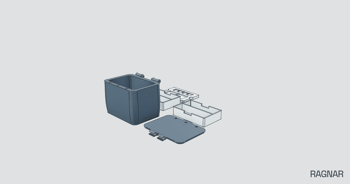Multi-tier Flash Drive Case
