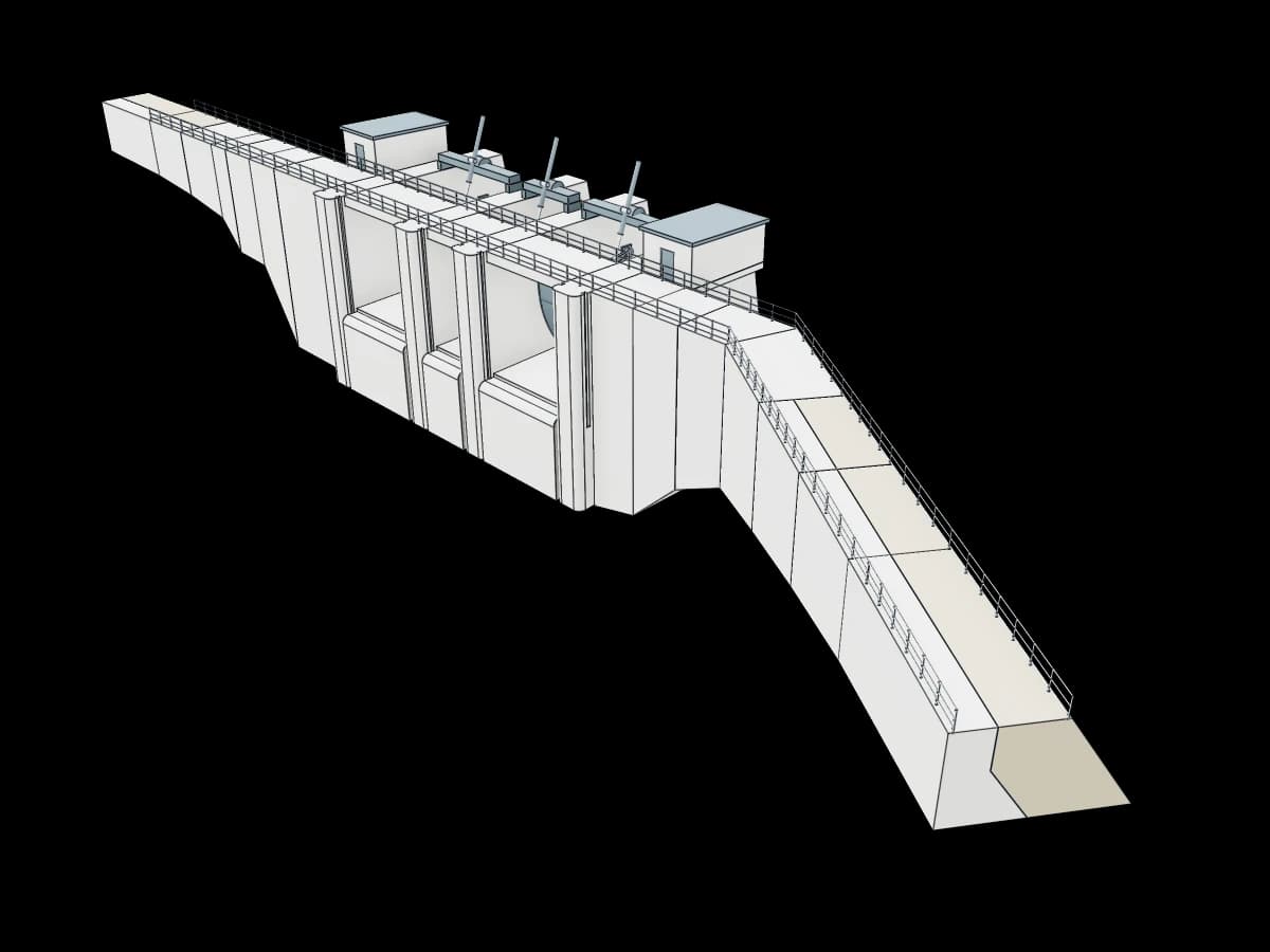 New Water Spillway