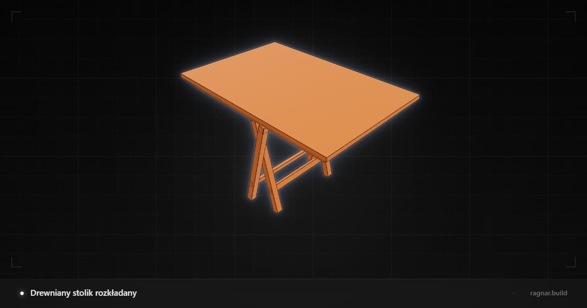 Folding Wooden Table