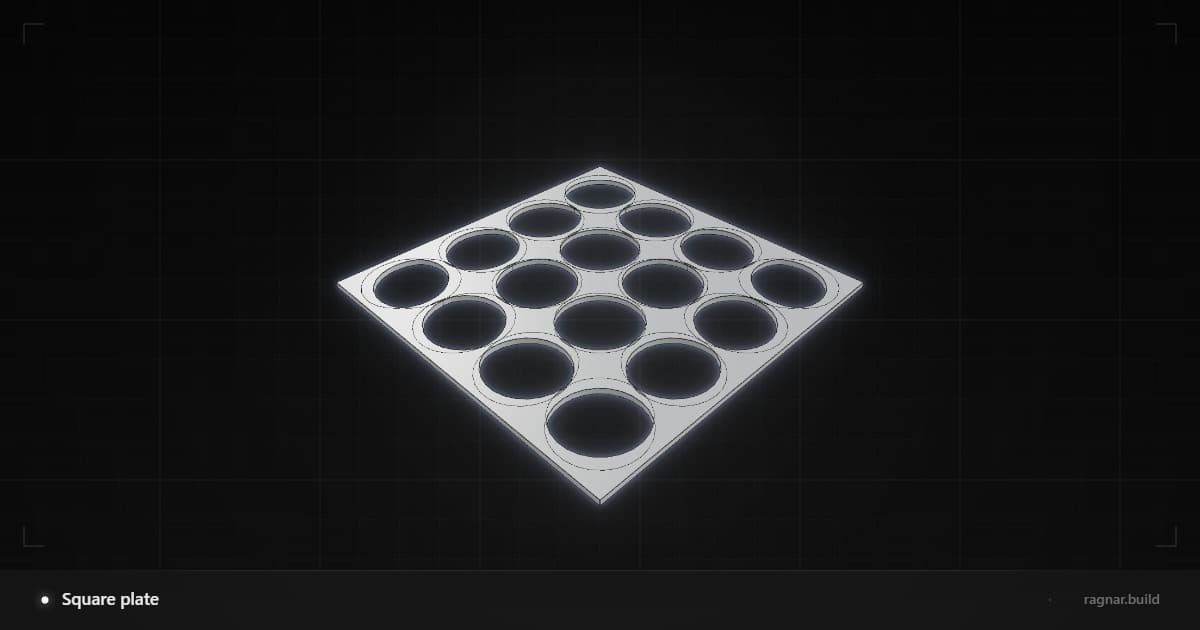 Larger, fewer holes