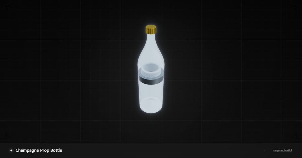 Champagne Prop Bottle