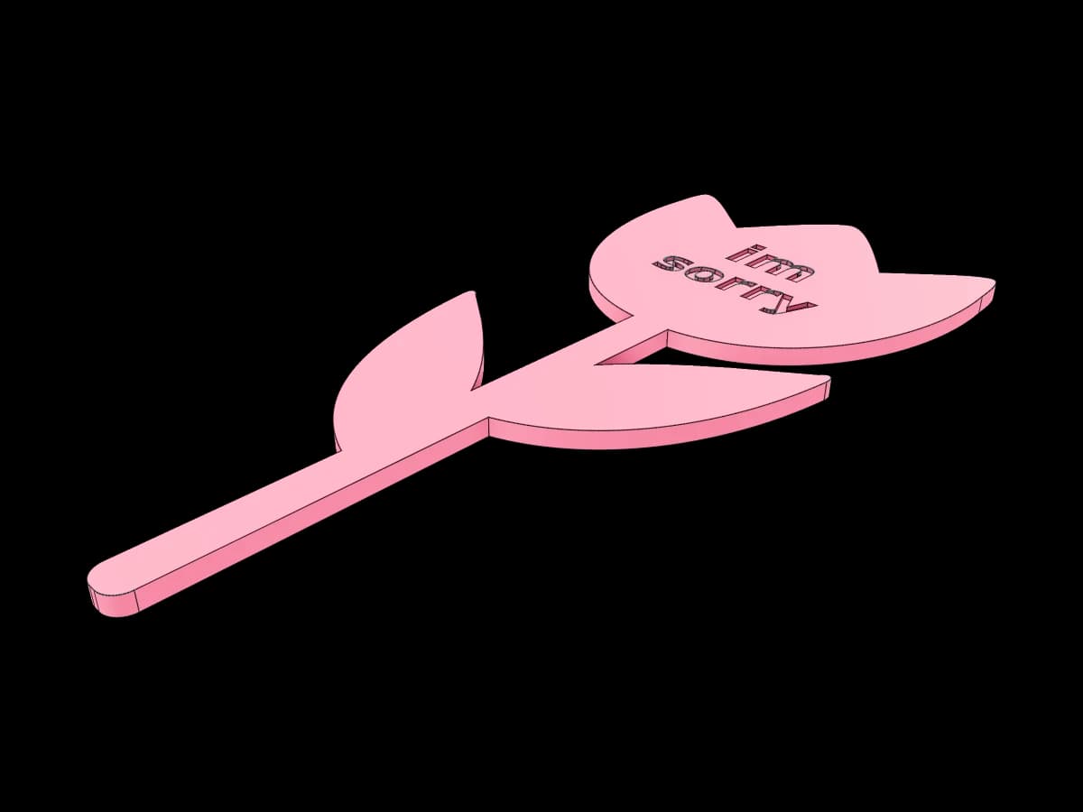 Apology Flower Design
