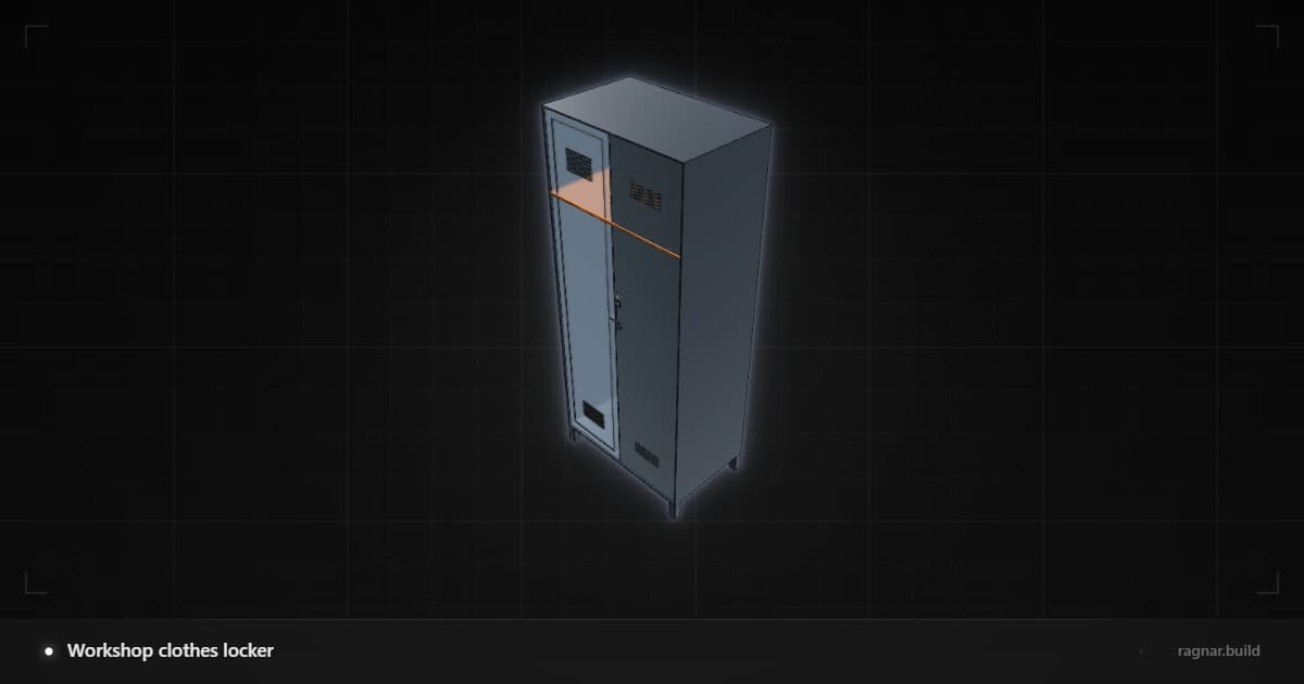 Workshop clothes locker