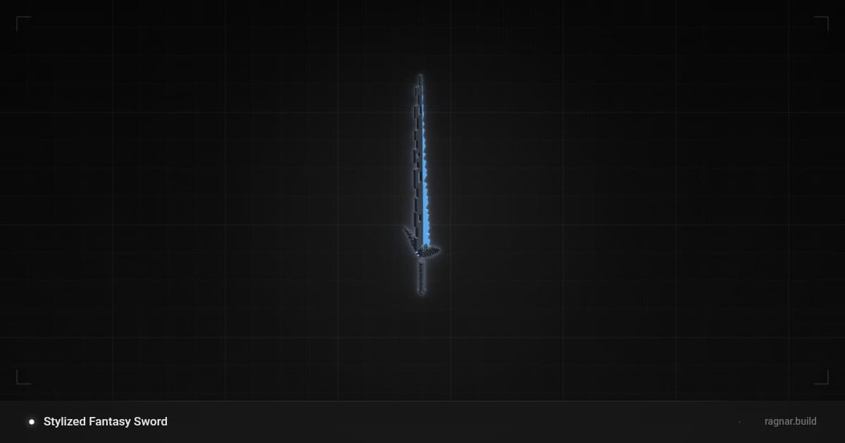 Stylized Fantasy Sword