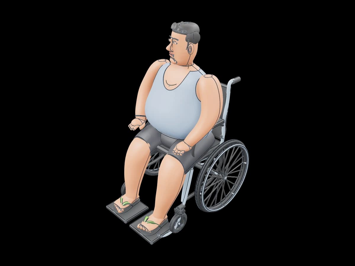Seated Person Figurine