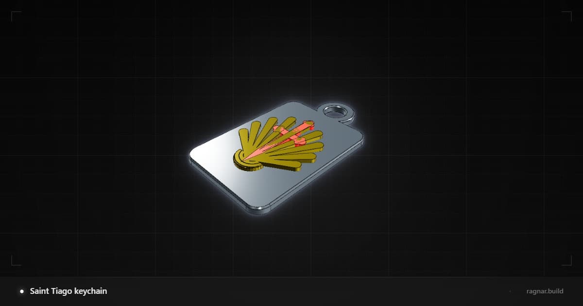 Saint Tiago keychain