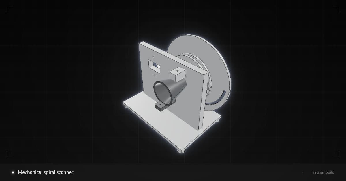 Mechanical spiral scanner