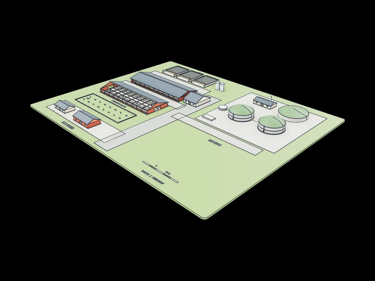 Farm With Biogas Plant