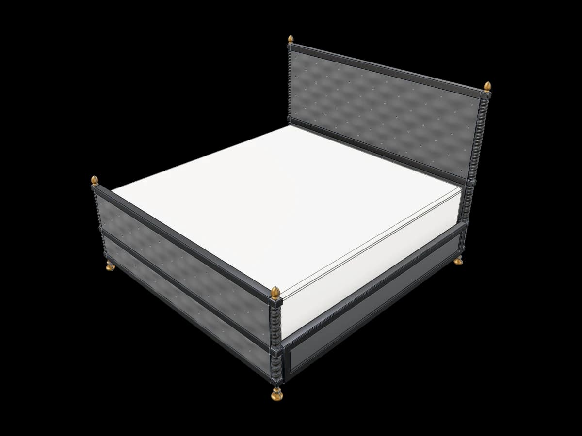 Four Post Upholstered Bed
