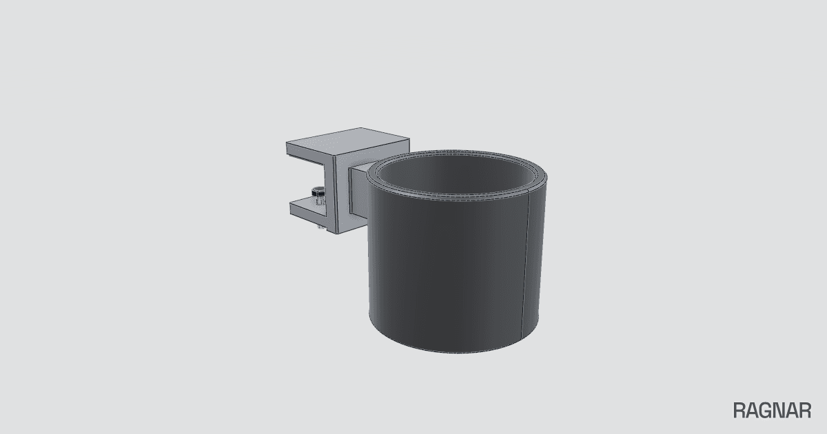 Wheelchair cup holder