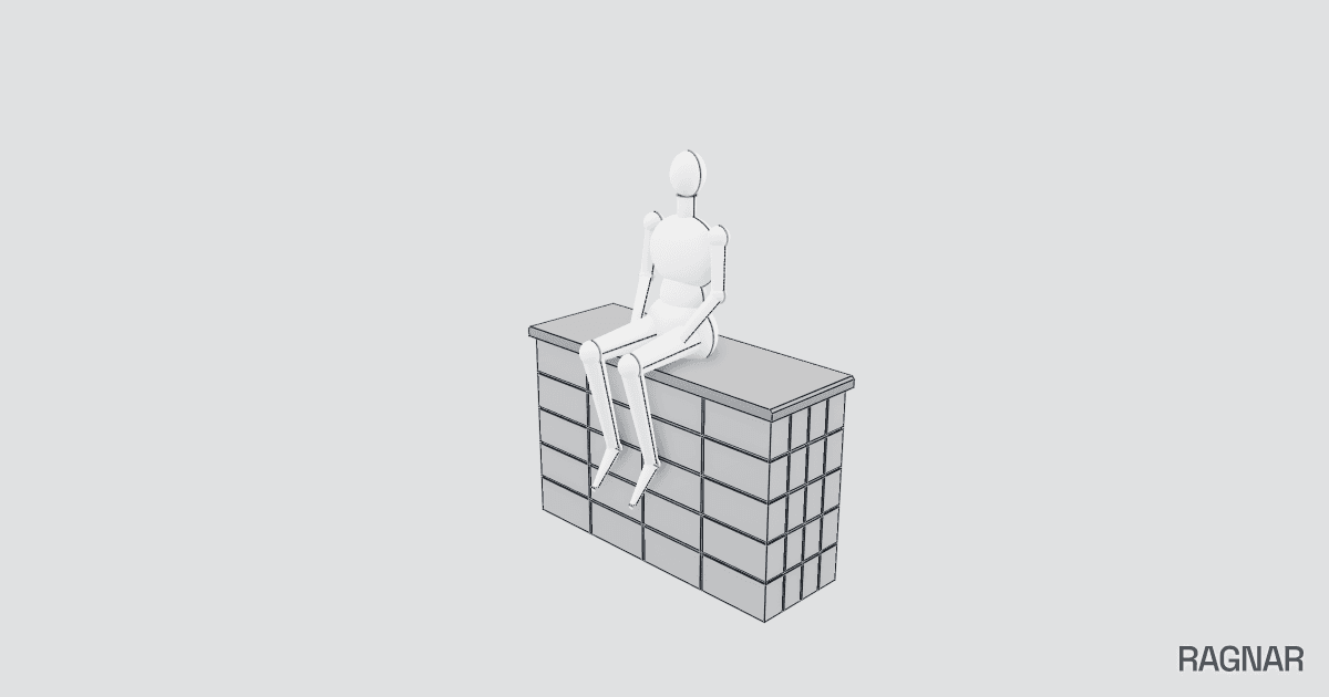 Seated Woman Statue