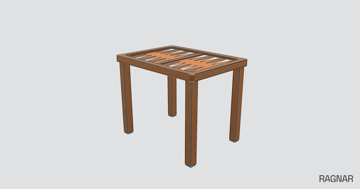 Backgammon table