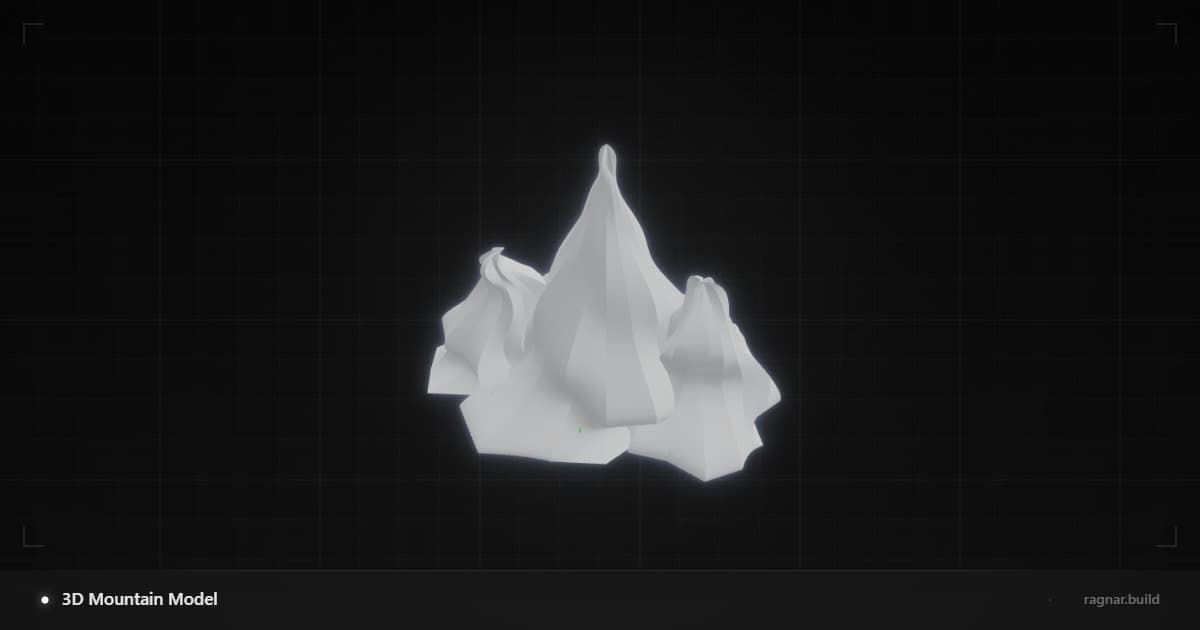 3D Mountain Model