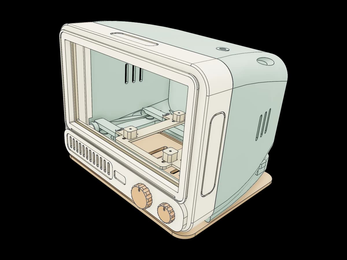 Cozy Miniature Retro-TV Housing