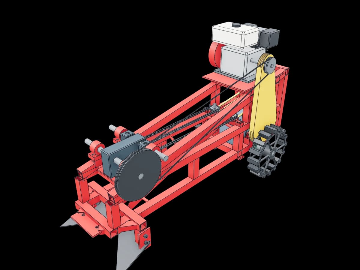Gasoline Engine Soil Tiller