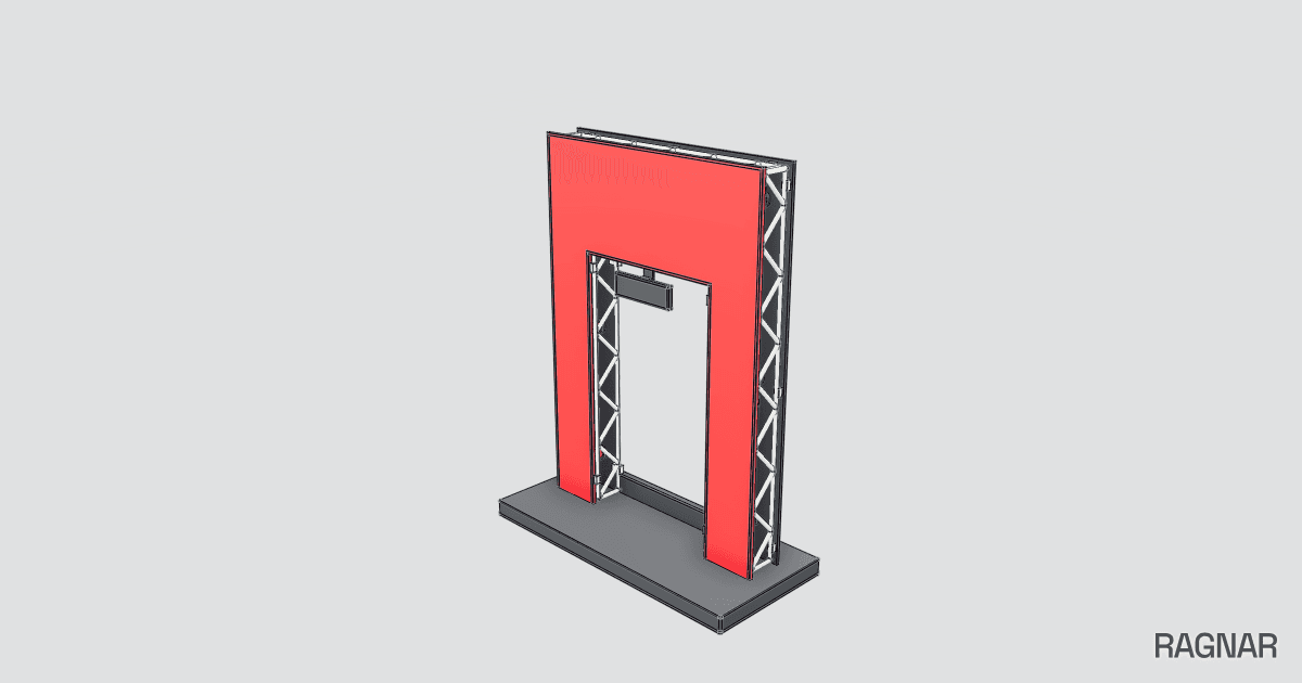 Vertical display frame