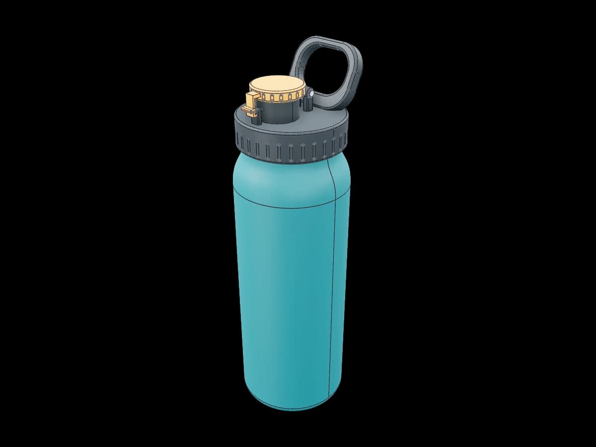 Dual Lid Water Bottle